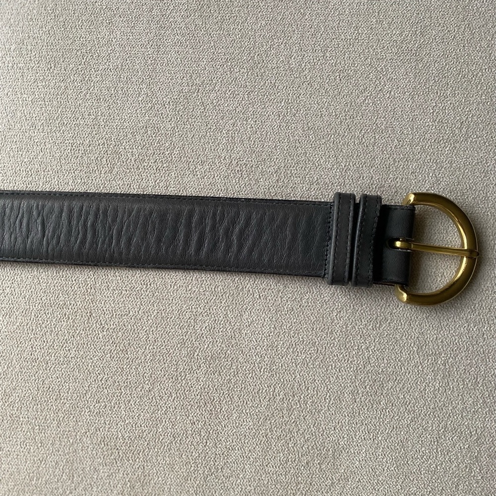 Vintage 90's Coach 8500 Women's Belt - Medium - Navy - Picture 2 of 6